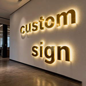 Letras Acrílicas Metálicas 3D de Acero Inoxidable, Personalización de Logotipos Mini, Letras Luminosas LED para Publicidad - Product Image 6