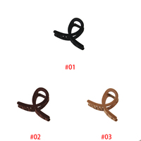 8cm automne flocage Vintage Simple pince à cheveux corée couleur unie peluche croisé requin griffe mode tempérament doux accessoire de cheveux