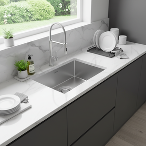 [CALMFORTE] CALMFORTE 630 Premium Hand Made Sink with Noise Reduction <b>Padding</b> and Strong Embo Finished 1.2T Steel - Product Image 3