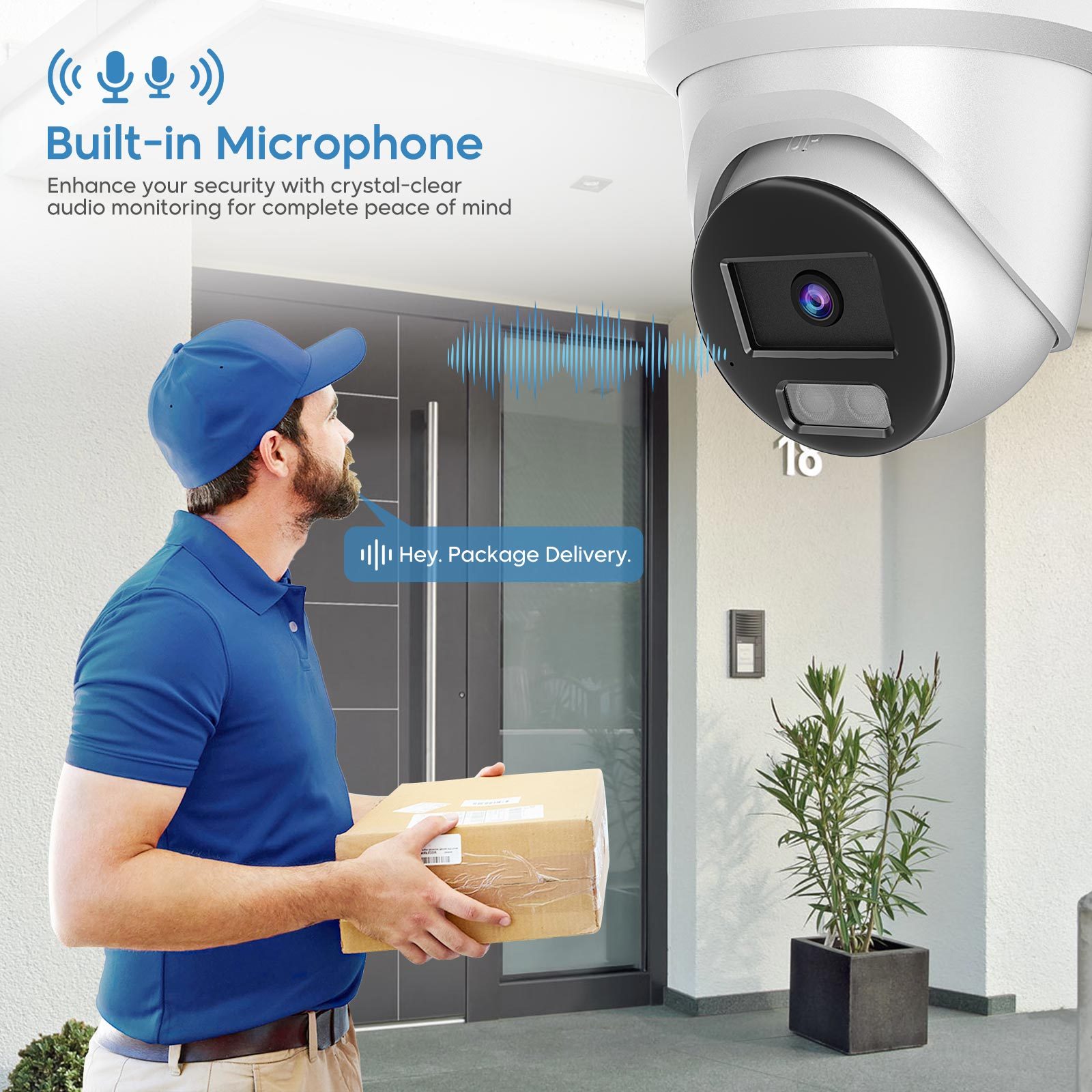 US Stock Hik OEM DS-2CD2387G2H-LIU 2.8mm 8MP Fixed Turret Hybrid Light Acusense Network IP Camera · image 2