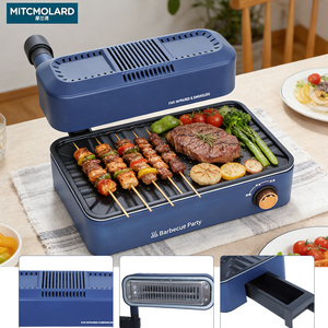 <span class=keywords><strong>Barbecue</strong></span> <span class=keywords><strong>Électrique</strong></span> Sans Fumée Style Coréen 1100W à Infrarouge Lointain, Plaque Antiadhésive, Gril de Table pour Usage Domestique – Vente Chaude Direct Usine - Product Image 6