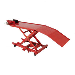 <span class=keywords><strong>Elevador</strong></span> de coche de motocicleta neumática de mesa de gato de tijera hidráulica de servicio pesado de 800lbs para uso en taller - Product Image 1