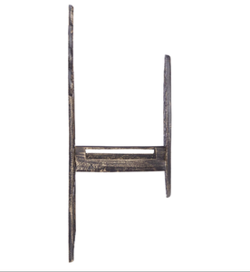 Soporte de manguera de jardín montado en la pared decorativo Vintage francés Floral Scrollwork manguera carrete colgador café oscuro hierro fundido agua - Product Image 6
