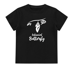 100% Áo thun ngắn tay cotton, áo thun Hướng Nội chống đối xã hội - Product Image 1