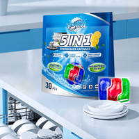 Échantillon gratuit Échantillon gratuit Capsules lave-vaisselle Citrus Power Fresh Scent Citron Lime Dissolution rapide Entièrement solubles Sans résidus Gras