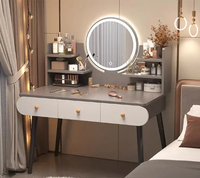 Table de toilette moderne de haute qualité au design simple avec miroir pour chambre à coucher en bois – Vente en gros
