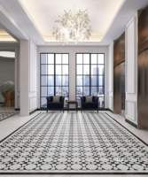 Carreaux de sol et de mur en céramique à motifs géométriques modernes 600x1200mm, surface brillante antidérapante pour salon, salle de bain, salle à manger, centre commercial