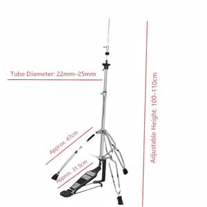 Soporte para Hi-Hat de Latón, Platillo de Doble Refuerzo, Pedal de Hi-Hat, Soporte para Batería, Accesorio de Percusión para Principiantes, Kit de Batería de Jazz, Práctica en Vivo, OEM/ODM - Product Image 1