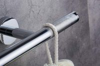 Chrome douche repose-pieds 304 acier inoxydable et laiton lourd hôtel salle de bain accessoire étape étagère rasage support rebord