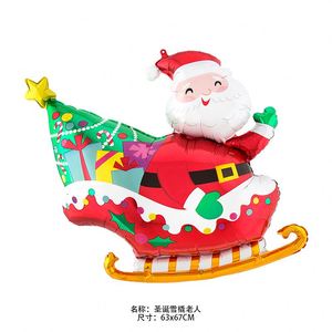 Wholesale Cartoon Christmas Ornaments Holiday Supplies Foil <b>Balloon</b> Home <b>Decor</b> Globos Party <b>Decoration</b> Sets - Product Image 4