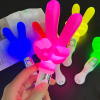 Nuevo Bastón Luminoso LED Multicolor con Forma de Dedo, de Plástico, con Pilas, para Fiestas Navideñas, Precio de Fábrica, Marca HOOJOKER