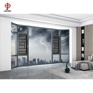 NFRC USA Standard fenêtres à battant à <span class=keywords><strong>double</strong></span> <span class=keywords><strong>vitrage</strong></span> balançoire moderne vente en gros insonorisé impact d'ouragan aluminium acier inoxydable - Product Image 3