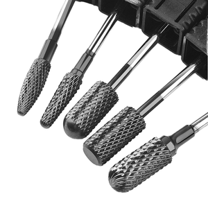 Desde 1997, Broca de Carburo para Uñas DQB-1006 F de Barril Grande, para Gel y Esmalte, 0-45000 rpm, para una Aplicación Suave del Esmalte - Product Image 1