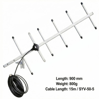 Antenne directionnelle extérieure UHF 450-470 MHz, 6 éléments, connecteur N femelle, 446 MHz 435 MHz, antenne Yagi