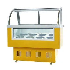 small ice cream fridge display chest deep freezer supermarket refrigerator showcase