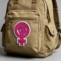 Patch bordir sesuai pesanan wanita jarang membuat sejarah Patch Applique feminis kuat wanita Iron-on Patch bordir