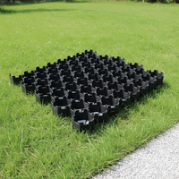 Grille de stabilisation du sol pour terrains souple, grille alvéolée de 50*50cm, hauteur 48mm, pour parking, allée, aménagement paysager
