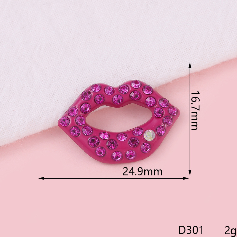 D301 petite bouche rose rouge
