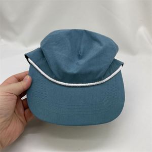 Gorra de 5 Paneles con Cuerda de Poliéster y Nailon, Gorras Hip Hop, Gorra Snapback Lisa, Gorras de Béisbol, Gorras con Cuerda Personalizadas - Product Image 3