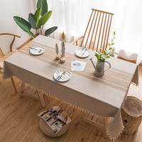 Nappe en lin et coton, couverture de Table, pour repas, événement, mariage, vente en gros, pièces