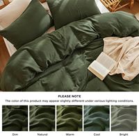 Housse de couette en coton mousseline 100% - Housse de couette en gaze ultra-douce - Taille King