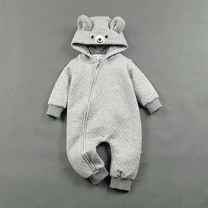 ชุดหมีเด็กทารกผ้าฝ้ายลายสัตว์ยอดนิยมจากอเมริกา พร้อมหูหิ้ง - Product Image 4