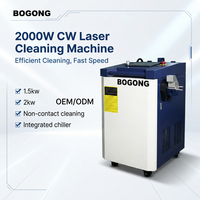 Nouvelle machine de nettoyage au laser à fibre CW 2000W, marque JPT, refroidissement par eau, pour l'élimination de la rouille sur l'acier inoxydable, l'aluminium, la peinture métallique, l'huile et le bois