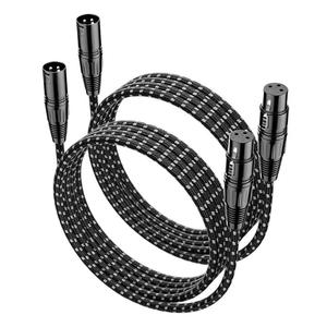 Câble micro XLR OEM d'usine bleu <span class=keywords><strong>de</strong></span> haute qualité, 3 broches mâle vers 3 broches femelle, pour consoles audio - Product Image 1