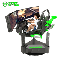 Fabricant d'équipements VR, simulateur de course VR en métal, plateforme de mouvement 3+1 axes, machine de course VR d'arcade intérieure, jeux de course VR