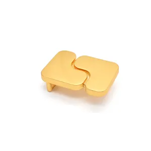 30mm elastische Western Custom ized Square Metall Gold Gürtels chnalle für Sinto