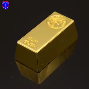 Novo produto material de liga de zinco banhado a ouro fornecedor banhado a ouro barra de mesa barras de ouro banhadas