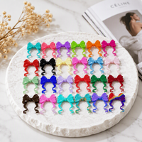 Perles focales en silicone 3D avec nœud à pompon pour la fabrication de stylos perlés DIY et de bijoux faits main, fournitures en gros
