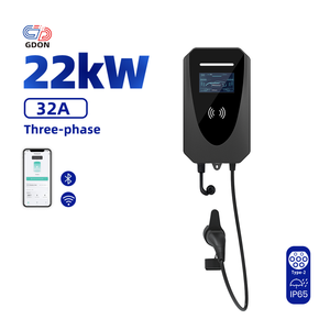 Estación de Carga para Vehículos Eléctricos GDON Serie Stellux Trifásica de 22kW Tipo 2 Wallbox 32A Cargador Inteligente para Vehículos Eléctricos - Product Image 1
