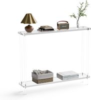 Table console simple ultra-étroite en acrylique pour couloir de villa, entrée d'appartement, avec pièces détachables pour hall d'entrée – Vente directe usine