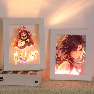 Veilleuse acrylique personnalisée de personnage d'anime 3D Lampe à LED pour cadre photo en bois pour souvenirs et cadeaux pour enfants - Product Image 6