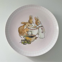 Services de table en mélamine, vaisselle de Pâques, service de table, ensembles d'assiettes et de bols pour les repas décontractés et les fêtes en plein air, camping
