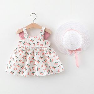 Best Selling Products Kids Doll Style Party Sleeveless Full Print Wing Decoration <b>Dress</b> for Girls Online Shopping - Product Image 1