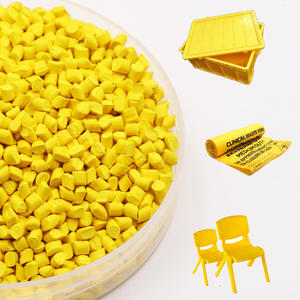 Matières premières-PP PE vierge/granulés recyclés + bleu/vert/rouge/jaune/orange couleur/additif Masterbatch - Product Image 1