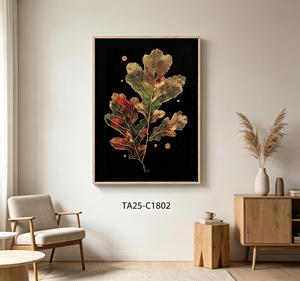 <span class=keywords><strong>D</strong></span>écoration Murale <span class=keywords><strong>Feuille</strong></span> de Chêne Dorée – Impression sur Toile Botanique Vintage Fond Noir – <span class=keywords><strong>Peinture</strong></span> <span class=keywords><strong>Feuille</strong></span> <span class=keywords><strong>d</strong></span>'<span class=keywords><strong>Automne</strong></span> Encadrée - Product Image 6