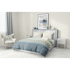 ROTTERDAM 100% coton ensemble de housse de couette taille néerlandaise Ne 30 30 76X68 imprimé pigmenté - Product Image 5
