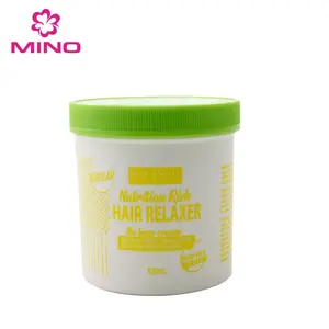 Creme relaxador de cabelo africano, creme relaxante reparação de cabelos danificados relaxamento regular/super privado