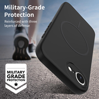 Coque de protection antichoc et anti-chute noire unie avec protection d'objectif à découpe de précision pour iPhone 17e – Vente en gros personnalisée