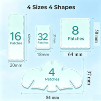 Patchs Hydrocolloïdes Transparents Anti-Acné en Stock – Grande Taille, Discrets, Couvrants pour le Maquillage, Individuels
