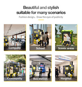 Tcn 24/7 bữa ăn nóng máy bán hàng tự động kinh doanh với lò vi sóng Máy bán hàng tự động cho thực phẩm nóng phổ biến ở Châu Âu - Product Image 2