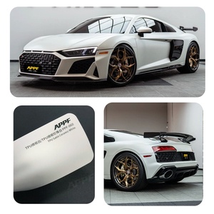 Film de protection de <span class=keywords><strong>peinture</strong></span> pour voiture en vinyle TPU <span class=keywords><strong>satin</strong></span>é céramique <span class=keywords><strong>blanc</strong></span> de qualité supérieure, film de changement de <span class=keywords><strong>couleur</strong></span> - Product Image 2