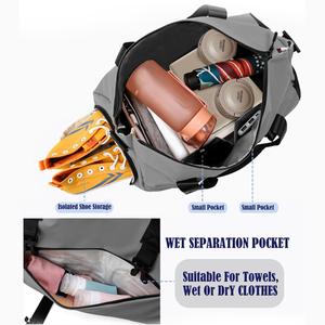 Gym Bag for Men with Shoes Compartment and Wet Pocket Convertible Fashion Duffle Bag and Gym <b>Backpack</b> Waterproof Sports Bags - Product Image 5