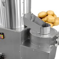 FUCHUANGUI Machine à éplucher les pommes de terre, petite éplucheuse pour cuisine et cantine, machine de nettoyage pour pommes de terre, taro et patates douces