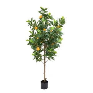 Plante artificielle de citronnier en gros avec pot, arbre fruitier simulé, décoration intérieure, bureau, bonsaï - Product Image 1