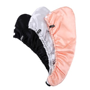 Gorro de secado de cabello de doble capa de satén, 25x602cm, gorro de ducha antibacteriano de secado rápido para mujer - Product Image 5