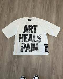 Camisetas de Hombre Estilo Streetwear Personalizadas, Vintage, de Algodón Grueso, con Gráficos, Apliques, Bordados y Estampados Digitales Y2K - Product Image 1